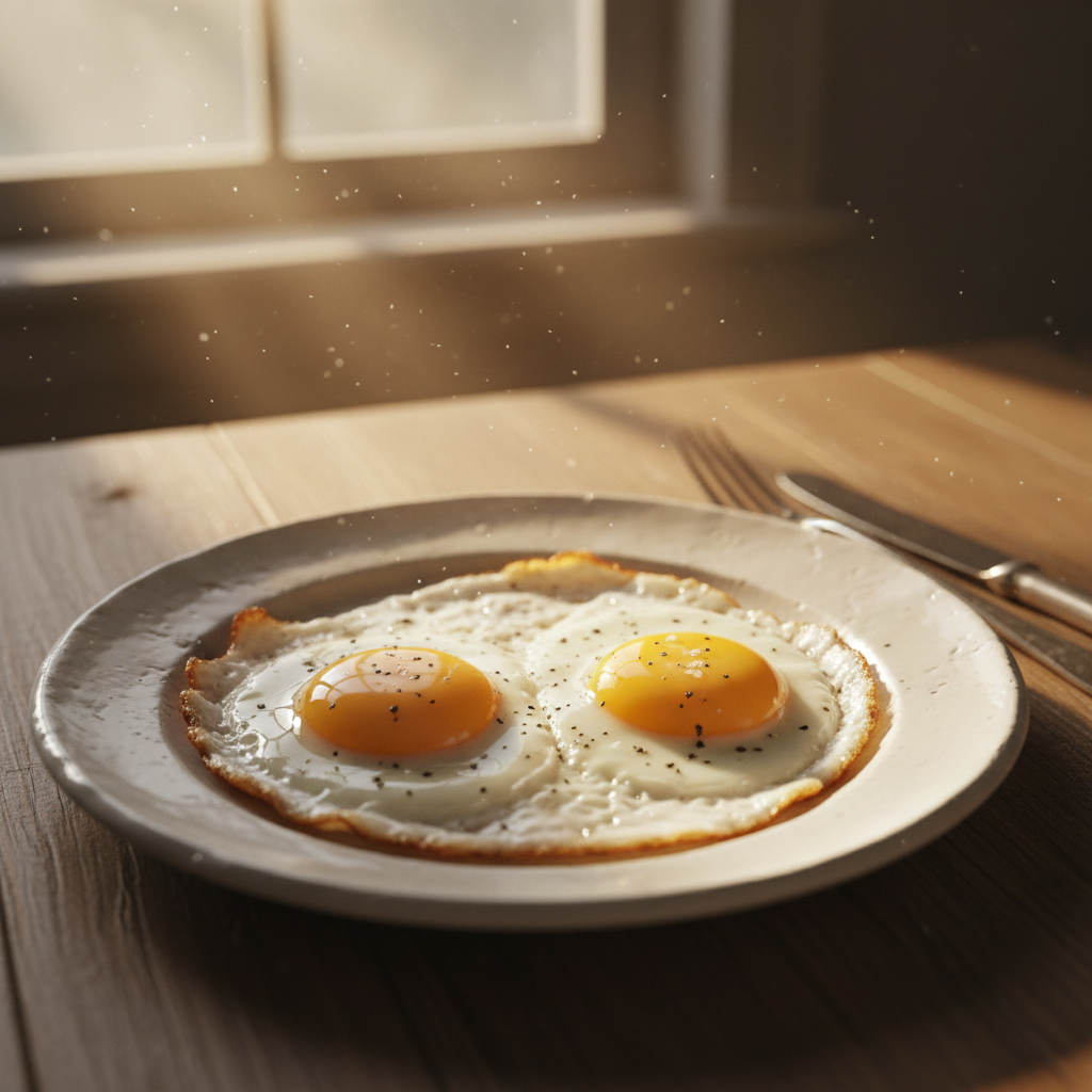 I’m not religious but someone surely intervened to make these fried eggs…
