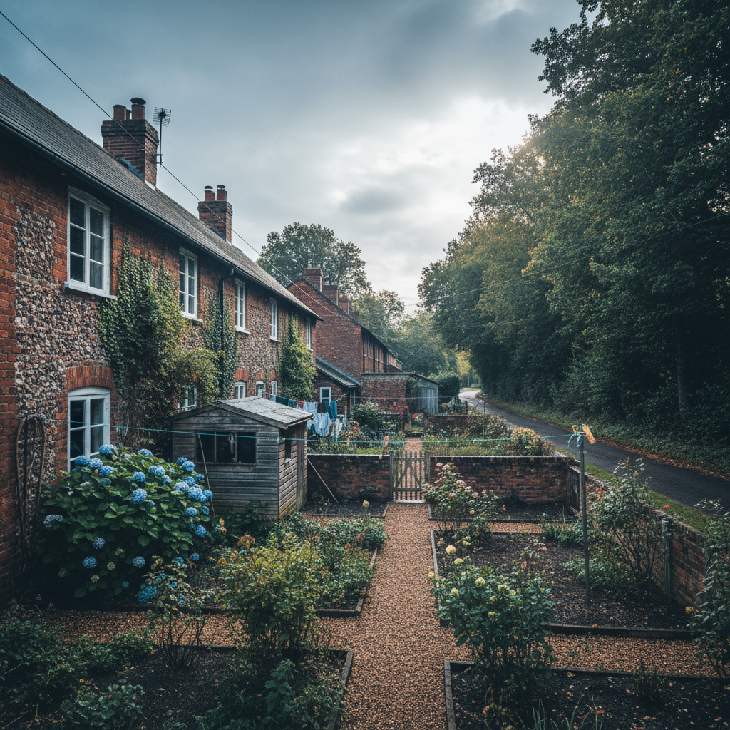 Rear of Park View Cottages, Pinewood Rd, Sands, High Wycombe, UK.