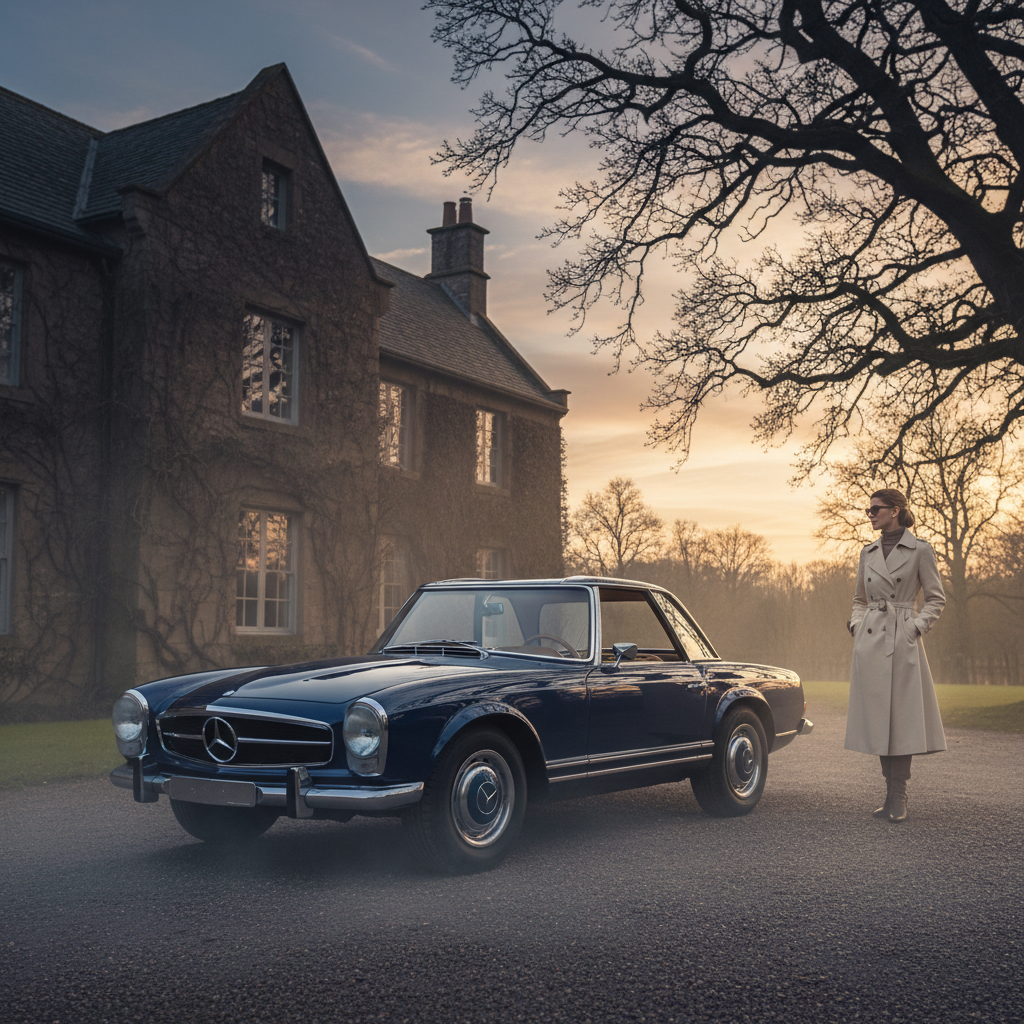 My mum always like the Mercedes-Benz 280SL Pagoda. this 1969 model looks like a…