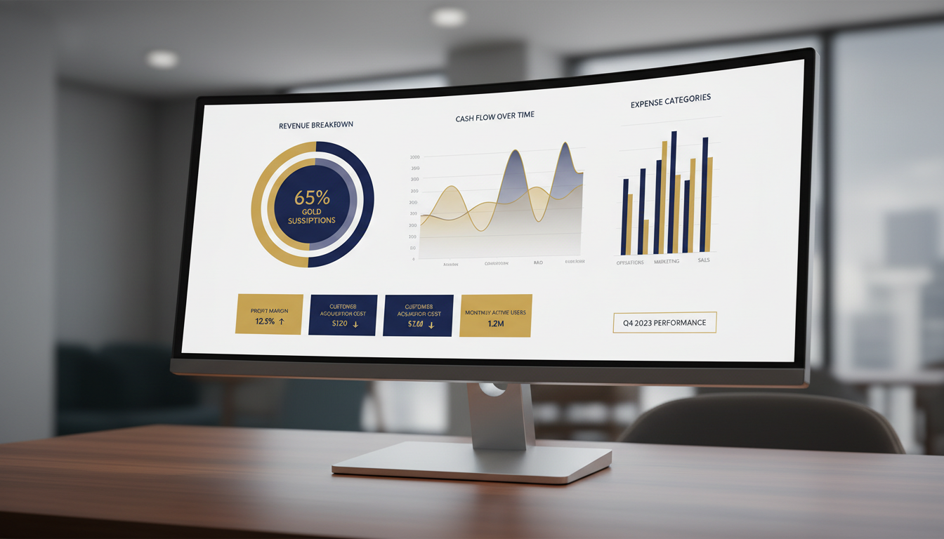 Financial dashboard preview