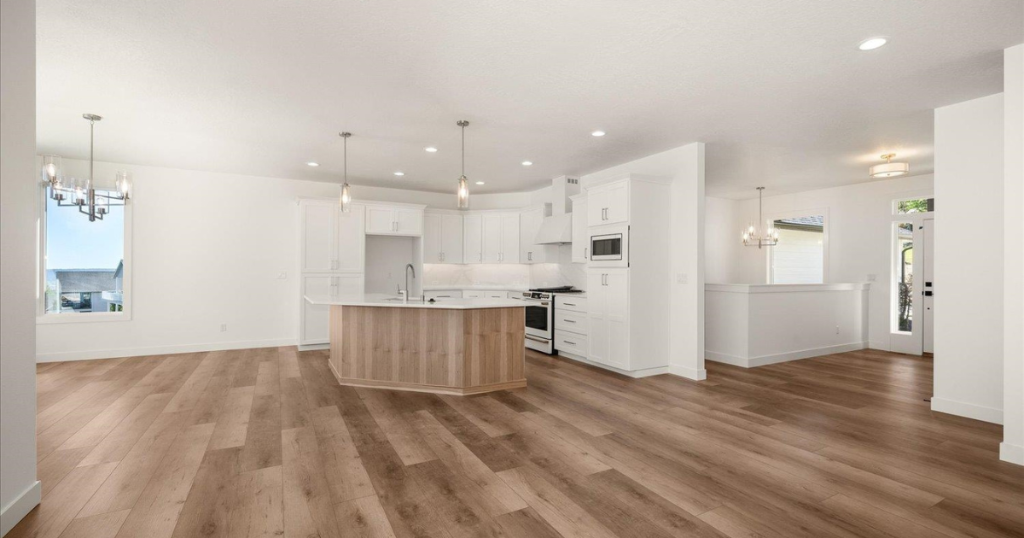 Open Concept Kitchen & Living
