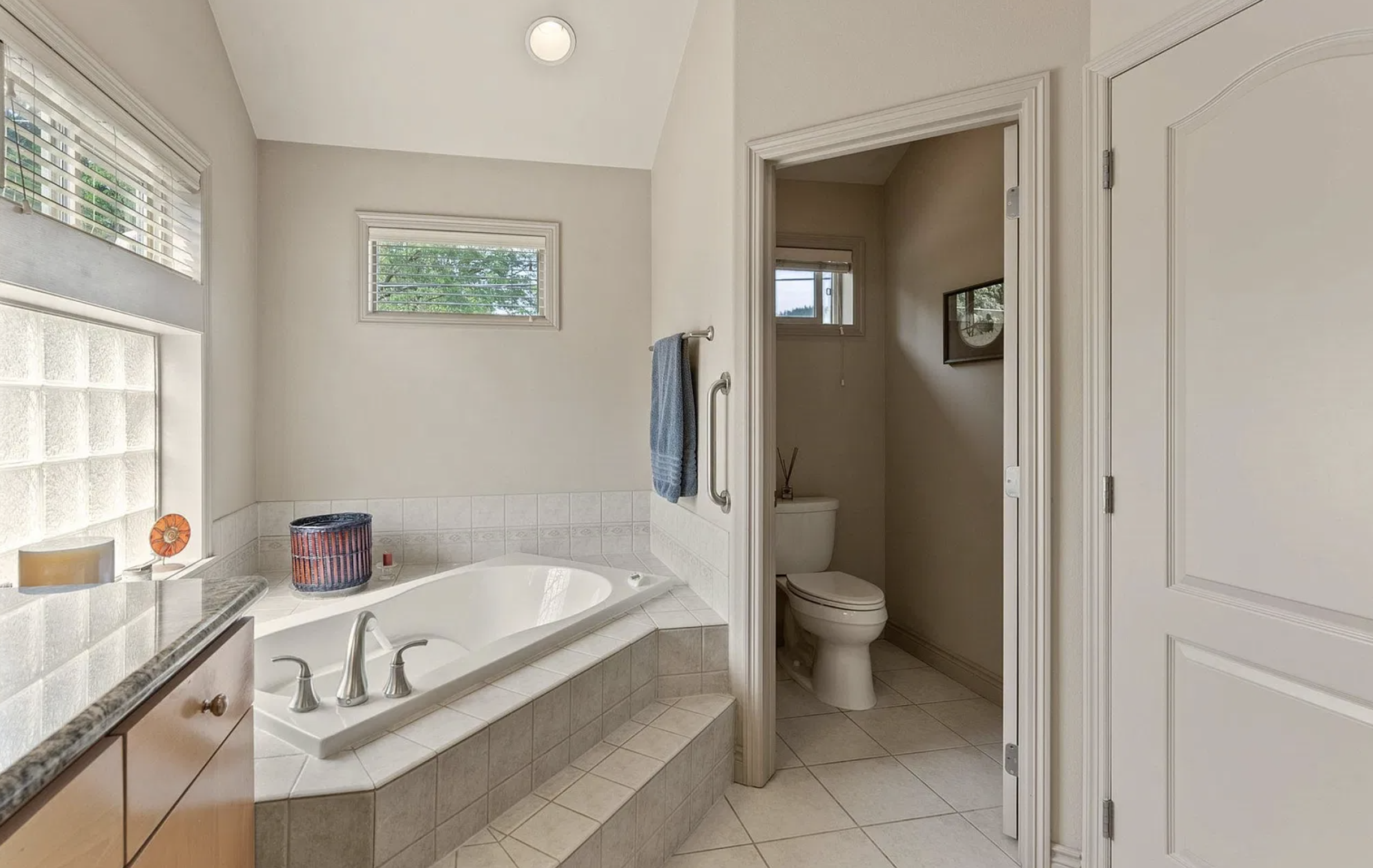 Before — Built-In Tub Deck & Water Closet