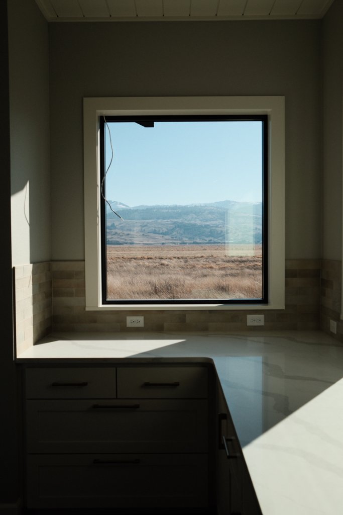 Kitchen — View Out to Saltese Flats