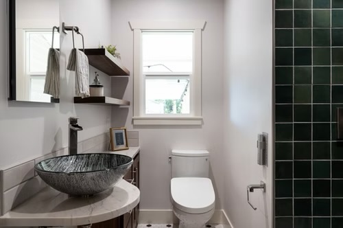 Bath — Full View with Emerald Tile