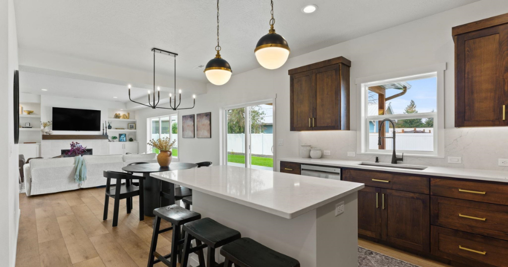 Kitchen — Island with View to Living Room