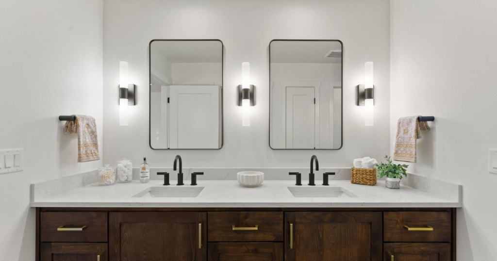 Primary Bath — Double Vanity Detail