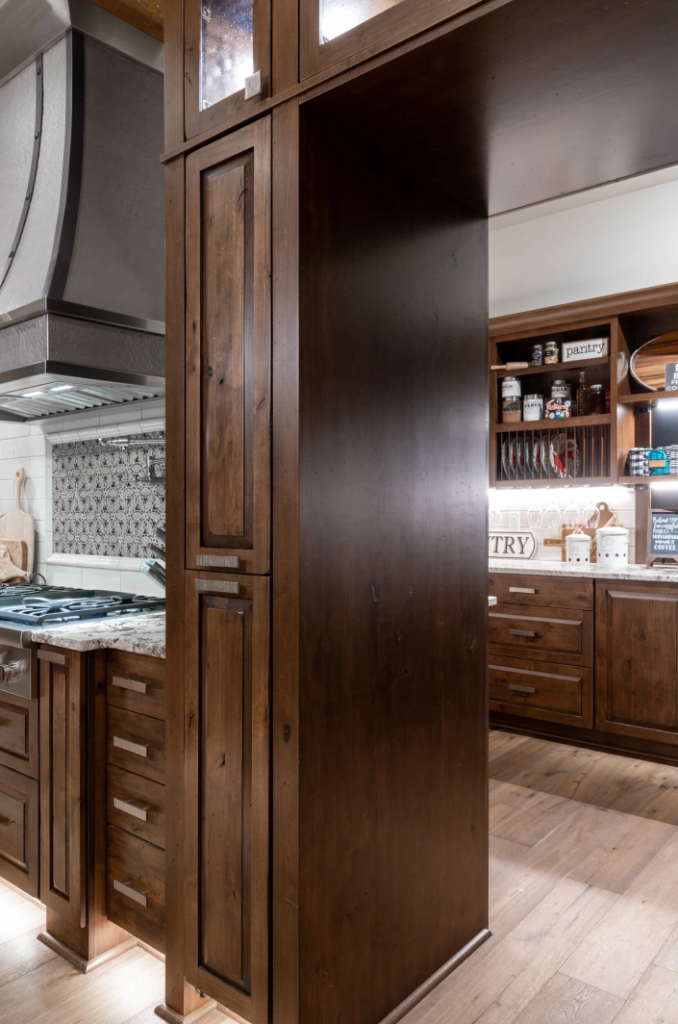 Kitchen Island — Granite with Pendant Lighting
