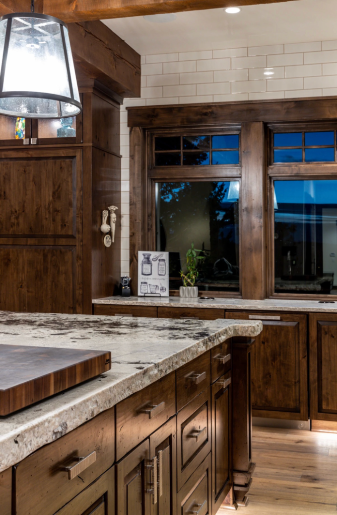 Laundry Room — Rustic Stone Farmhouse Sink