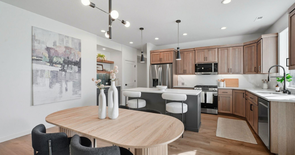 Dining & Kitchen — Natural Light & Backyard Views