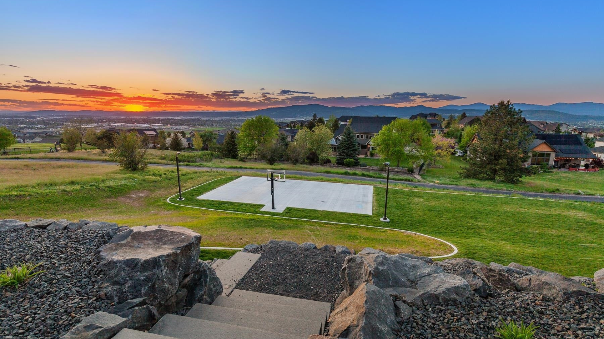 Outdoor — Basketball Court & Landscape