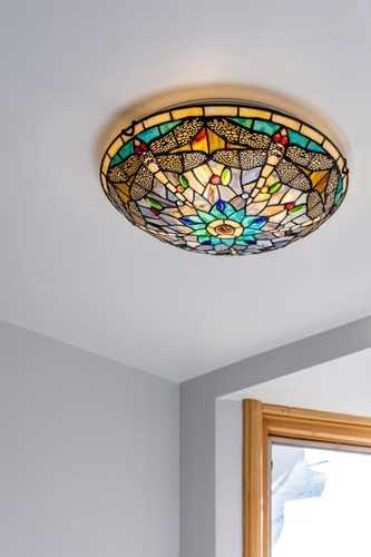 Nook — Stained Glass Flush Mount
