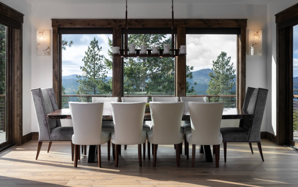 Great Room — Round Table with Copper Pendant