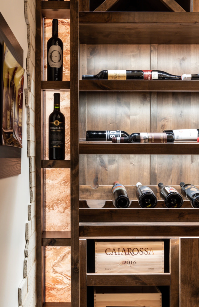 Wine Cellar — Illuminated Shelving Display