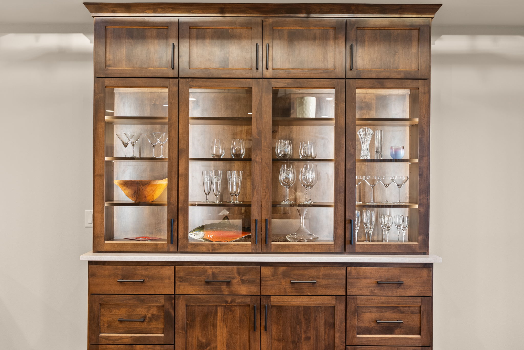 Built-In Hutch & Display Cabinetry