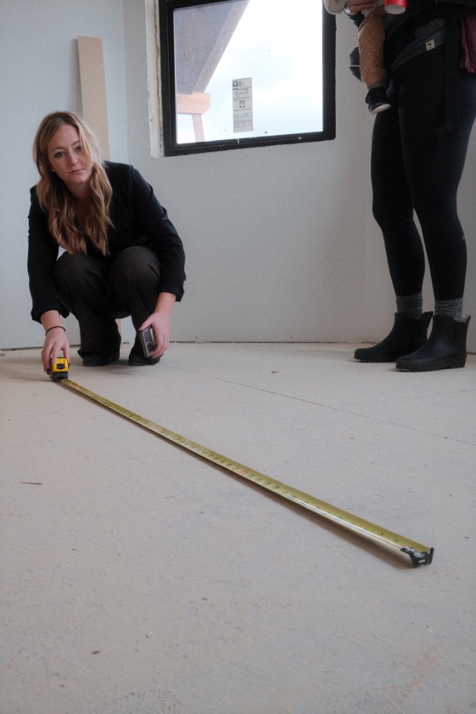Katie Measuring on Site