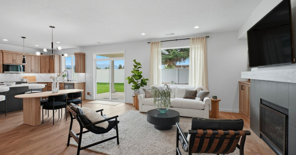 Living Room — Open to Kitchen & Dining