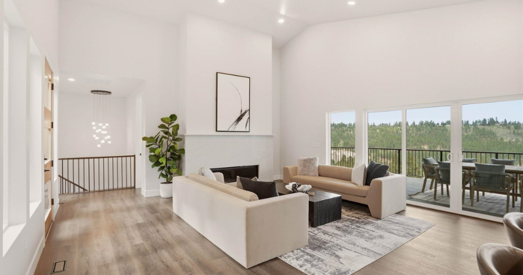 Living Room — Wide View to Deck