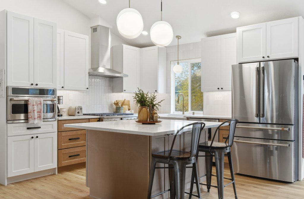After — Renovated Kitchen with Island