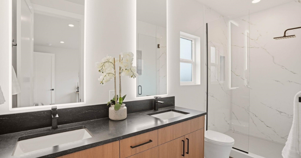 Master Bath — Marble Shower Interior