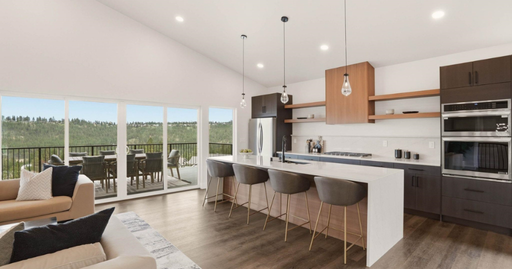 Kitchen — Island with View