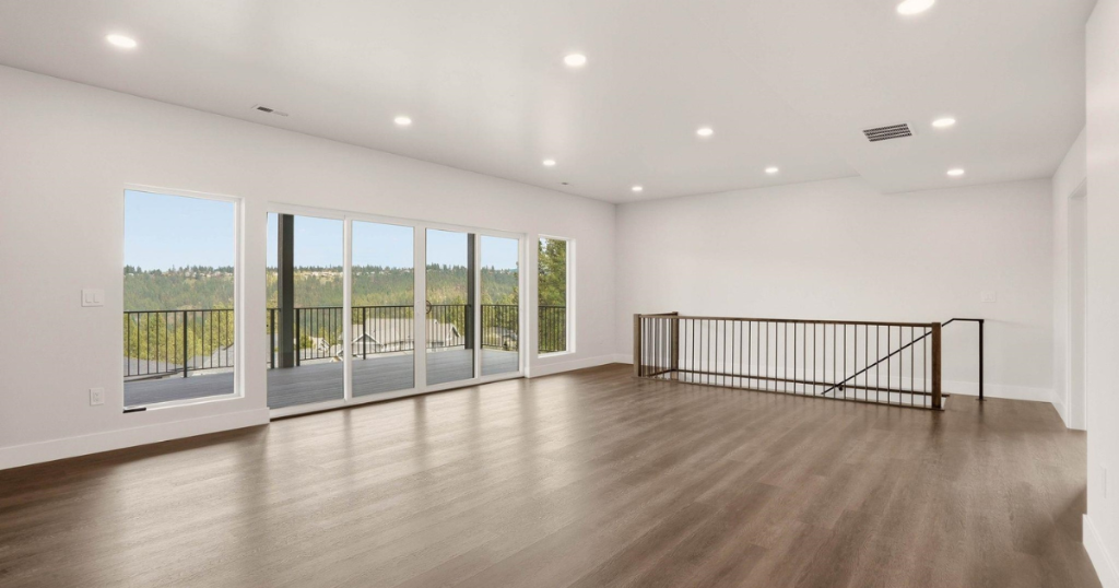 Lower Level — Slatted Feature Wall