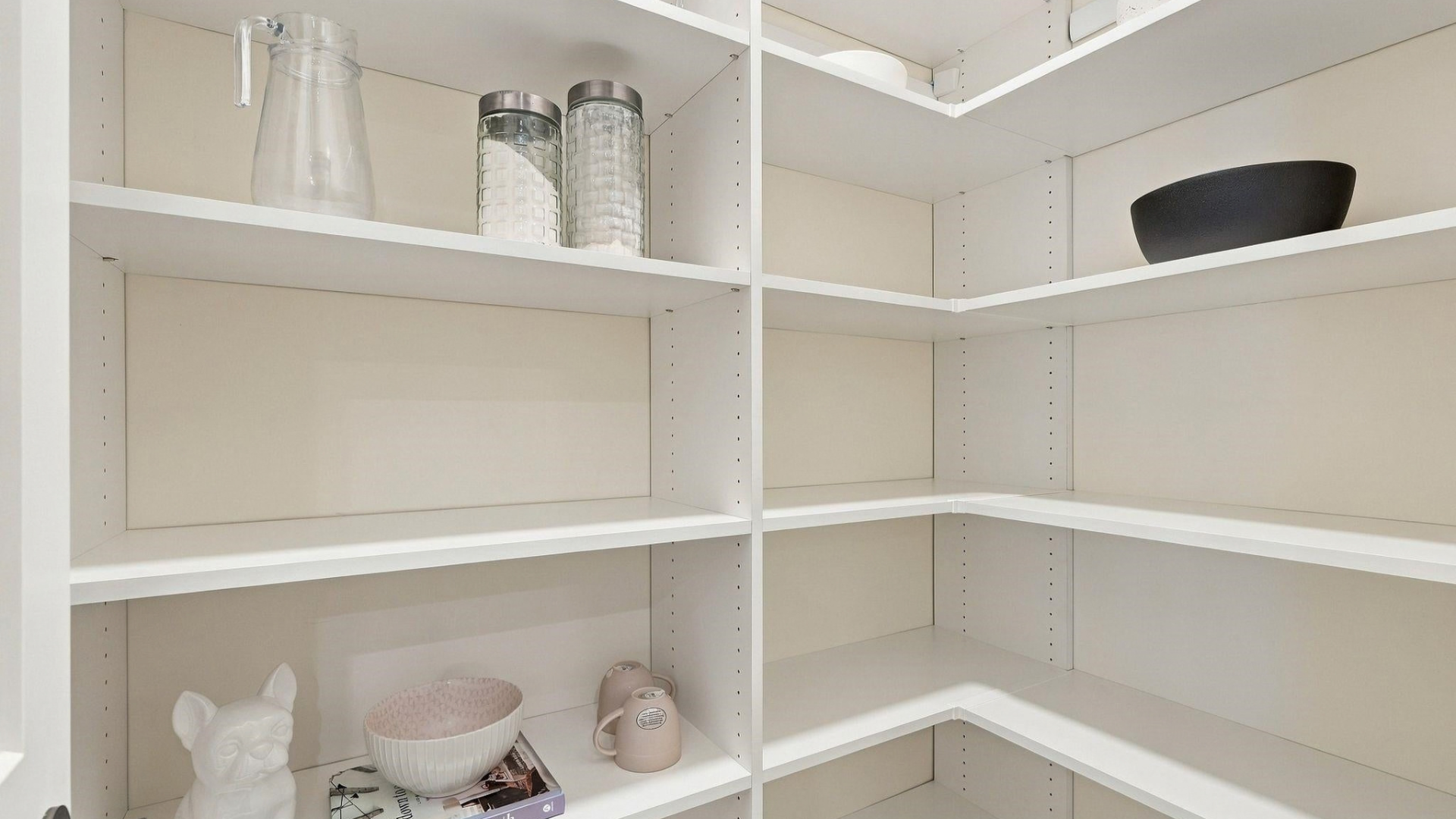 Pantry — Adjustable Shelving & Styling