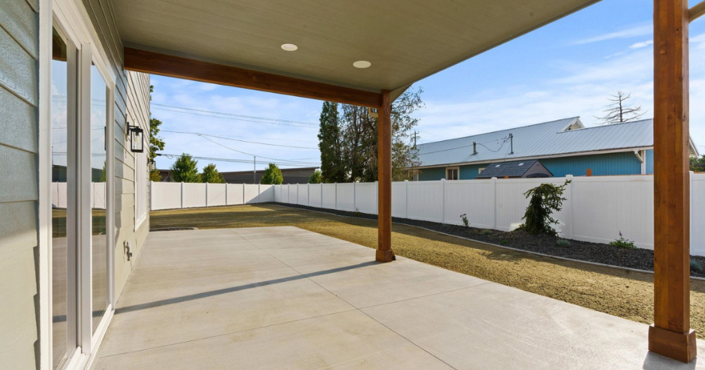 Covered Patio — Wood Beam Posts
