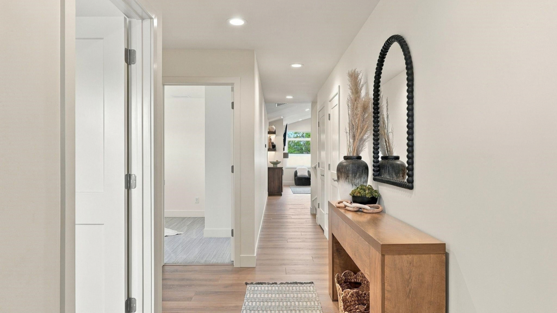 Hallway — Console & Arched Mirror