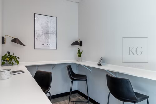 Co-working desk detail