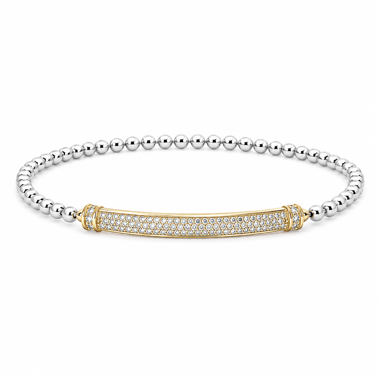 Stretchy Diamond Bar Bracelet