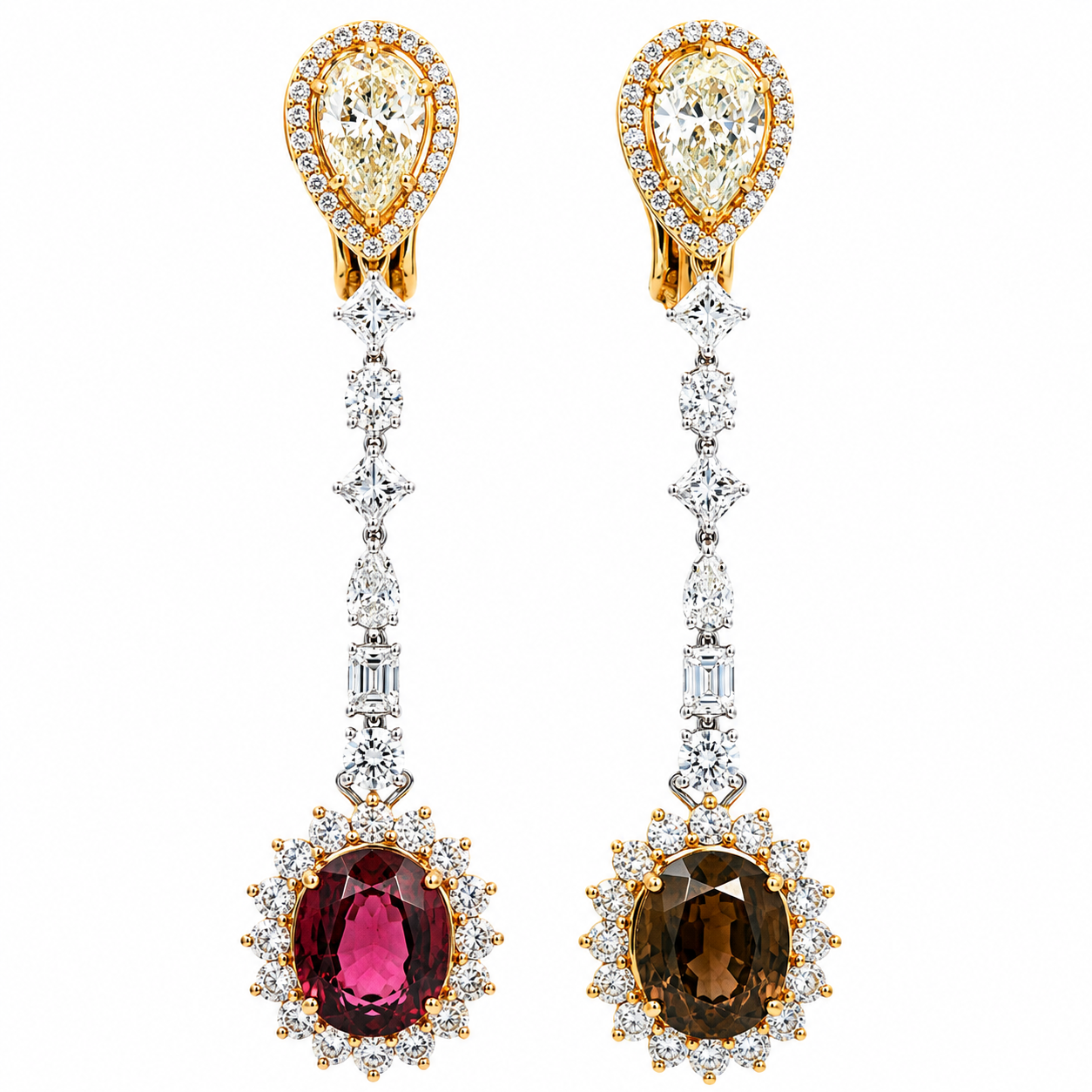 Golden Sun Drop Earrings