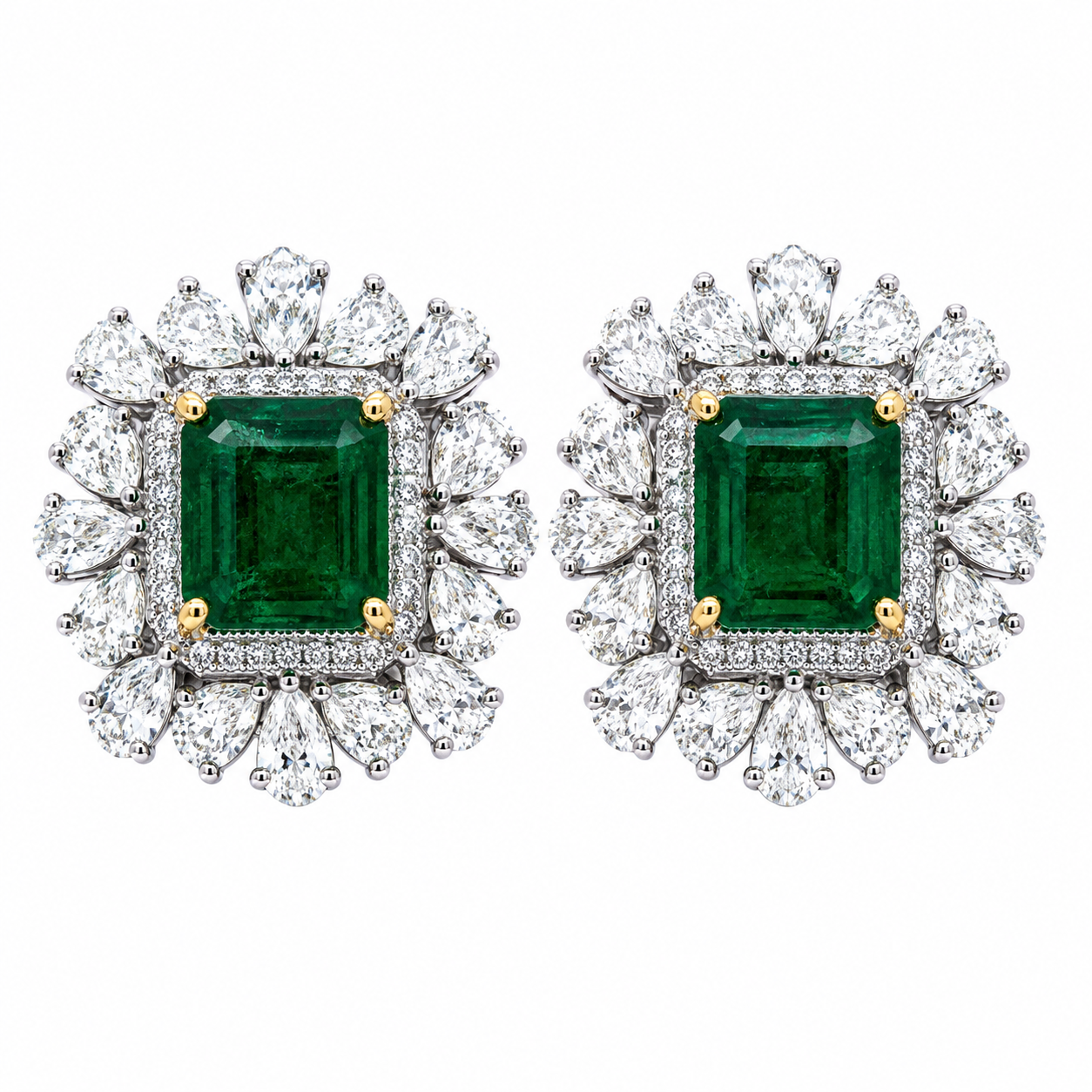 Statement 4.33ct Emerald Studs