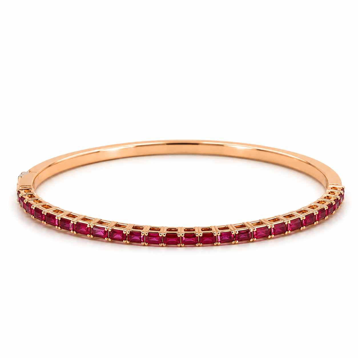 Ruby Baguette Bangle