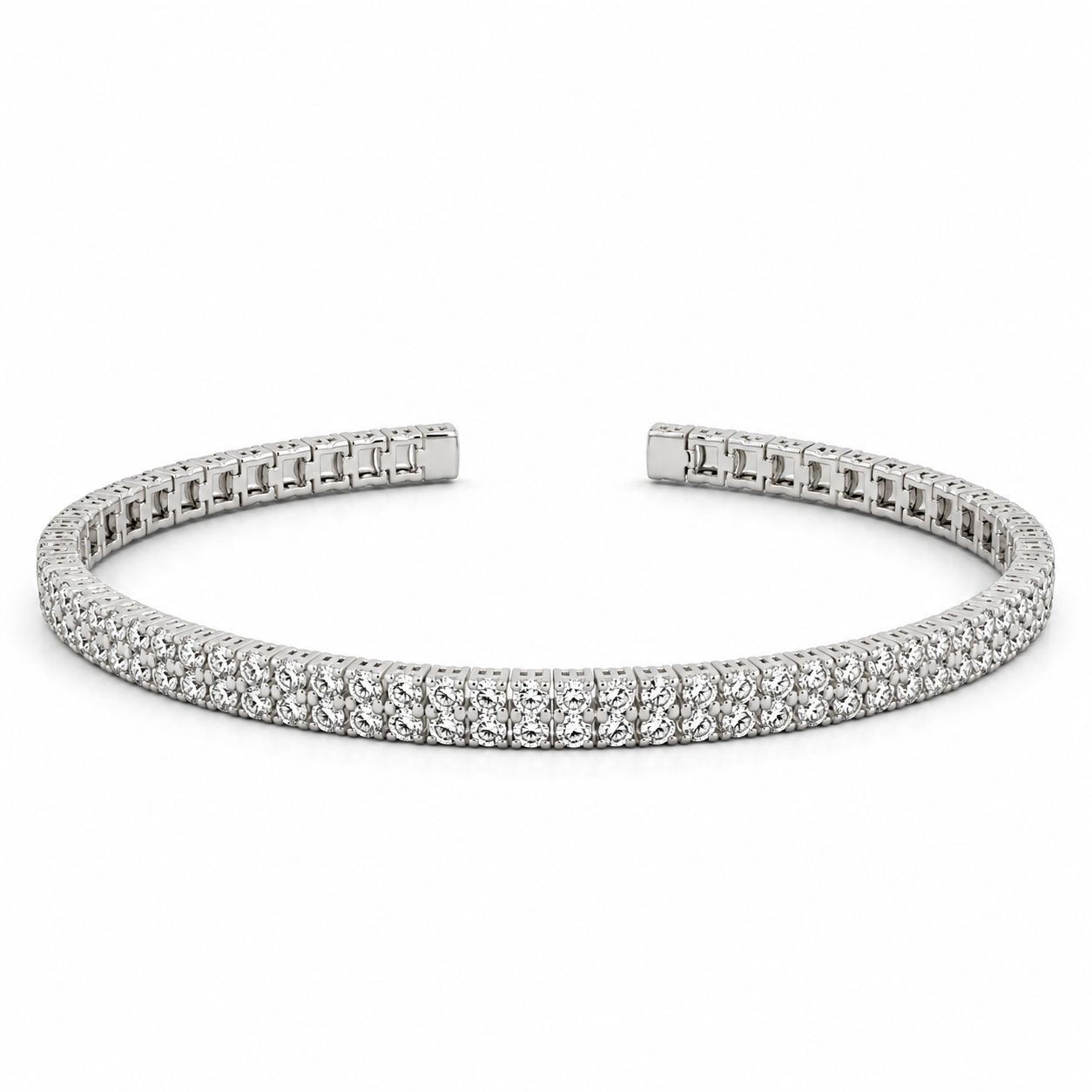 Diamond Cuff on White Gold