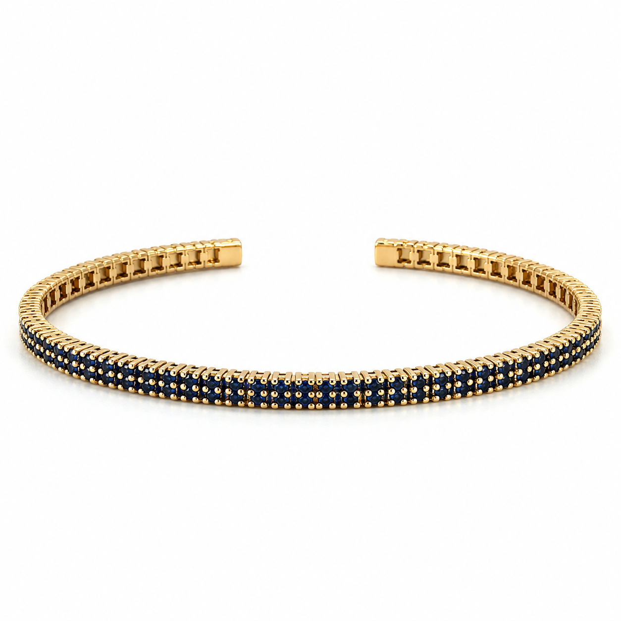 Sapphire Cuff on Rose Gold