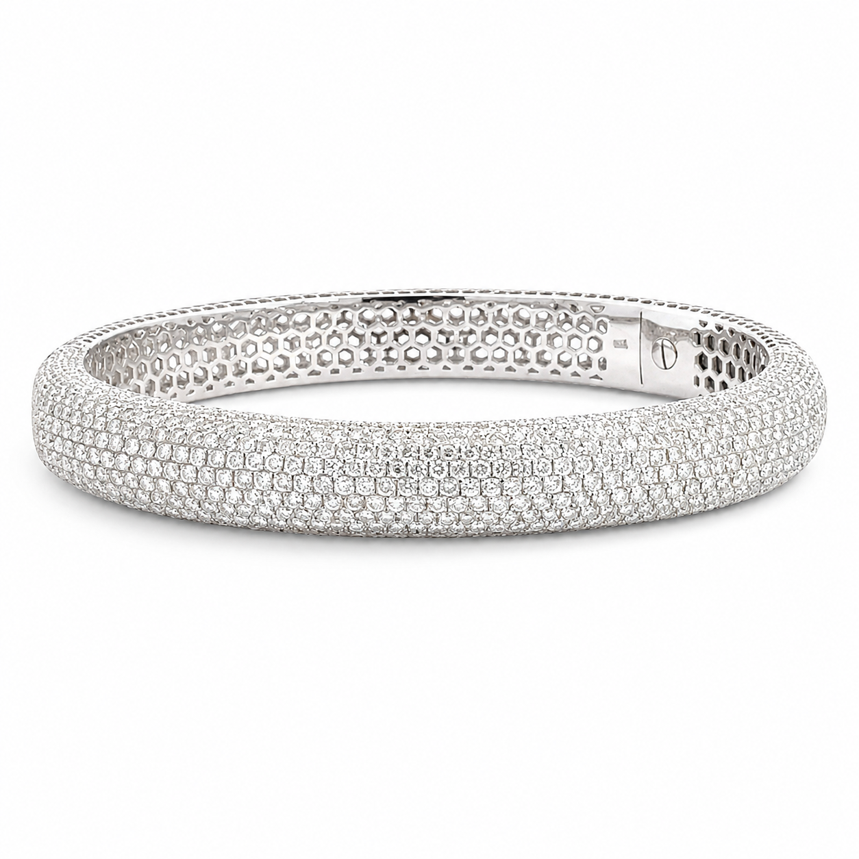 Medium Half Diamond Bangle