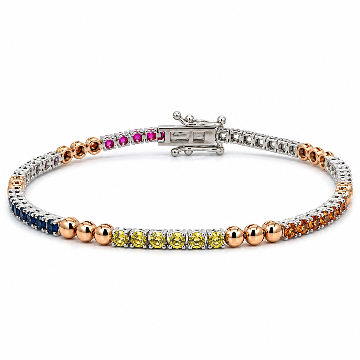 Multicolored Tennis Bracelet