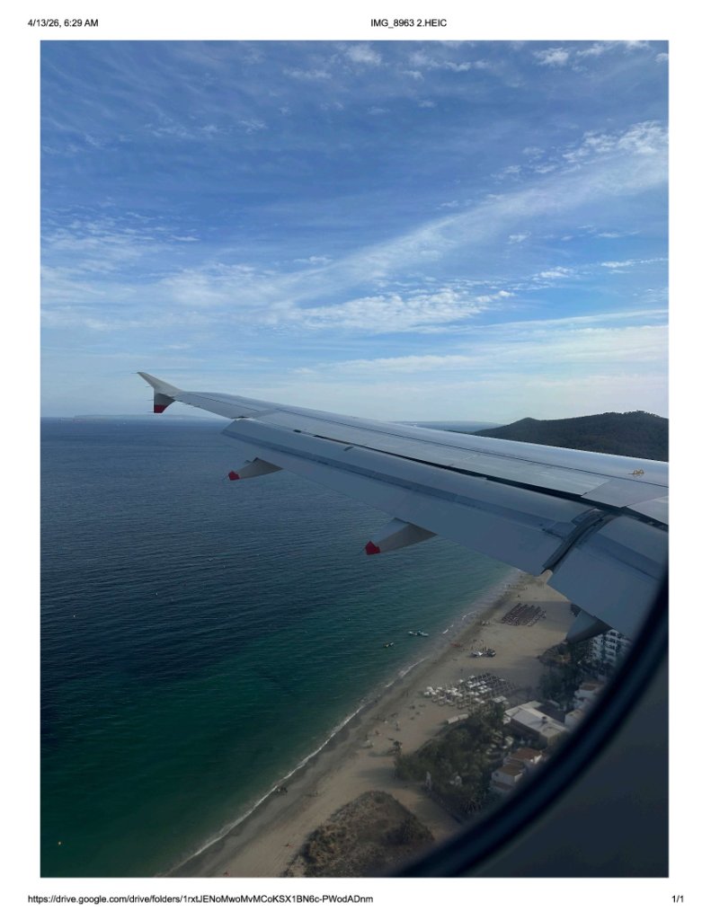 Airplane wing view