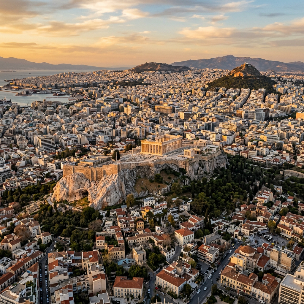 Aerial view of Greece