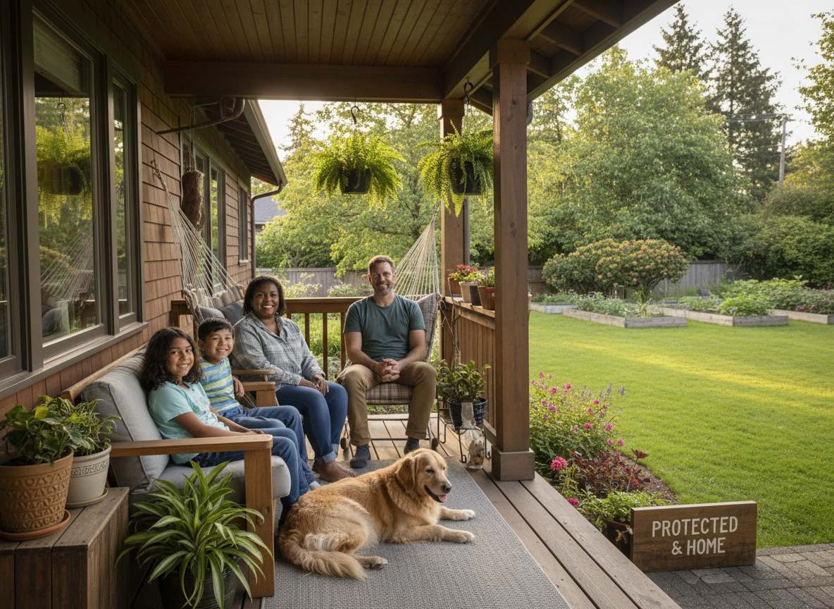 Happy Portland family protected by Raptor Pest Services