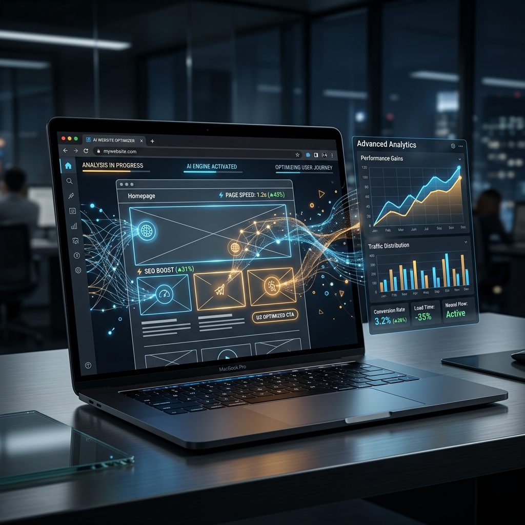 AI optimization of a website