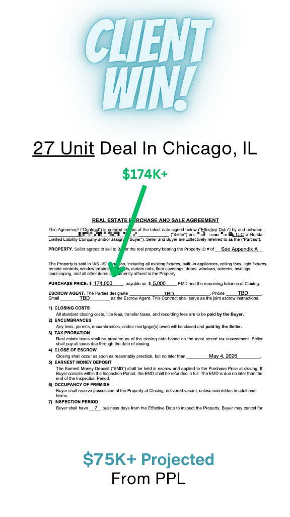 27 Unit Deal In Chicago, IL — $174K+ Purchase