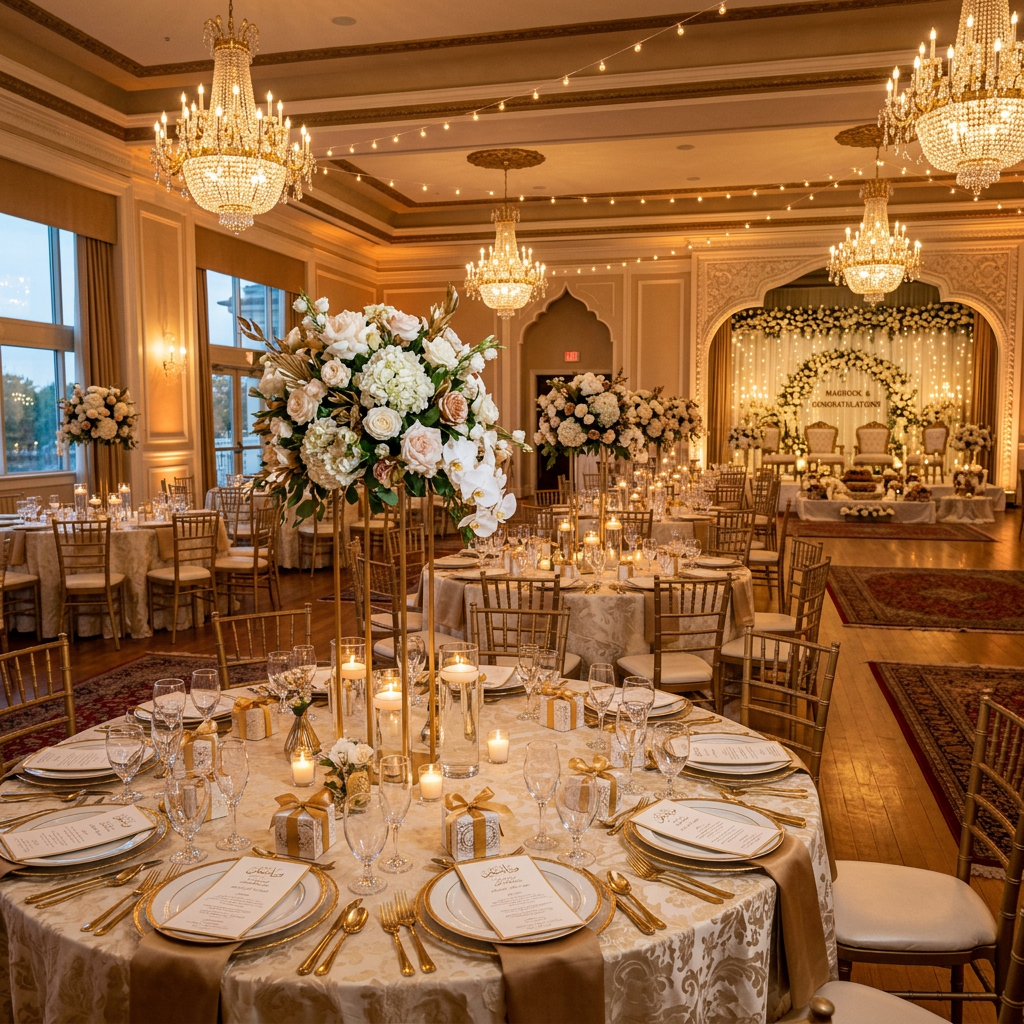 Elegant banquet hall