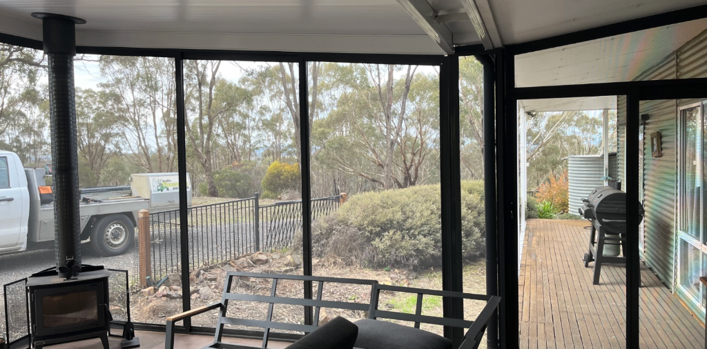 Professional flyscreen installation