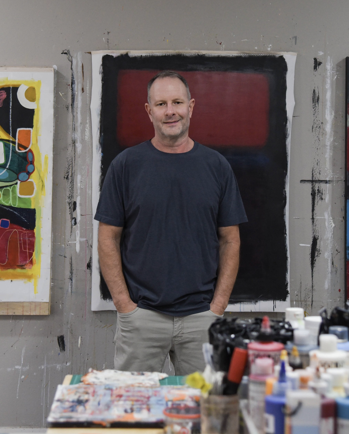 Bret Neathery in the studio