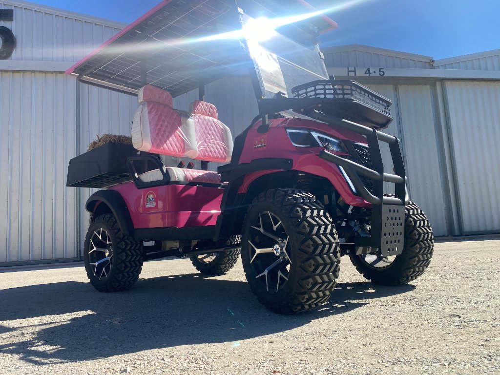 Bushbabe EV solar-powered farm buggy in rugged Australian outback at dawn