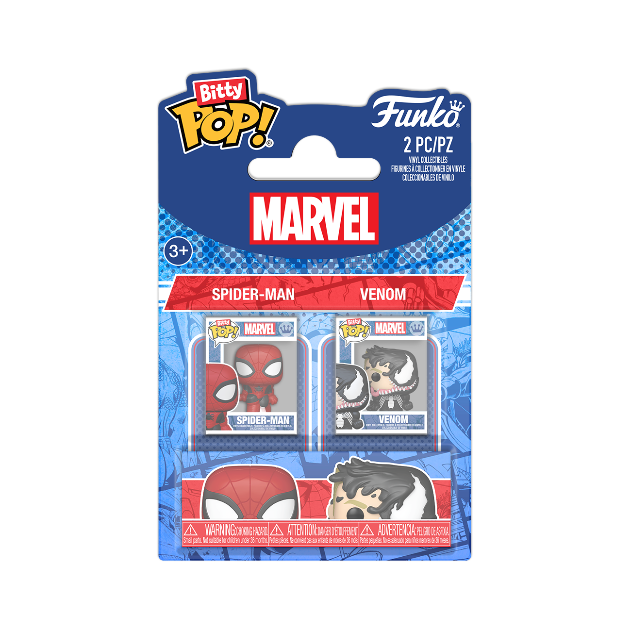 Funko Bitty Pop! Marvel: Spider-Man & Venom 2-Pack