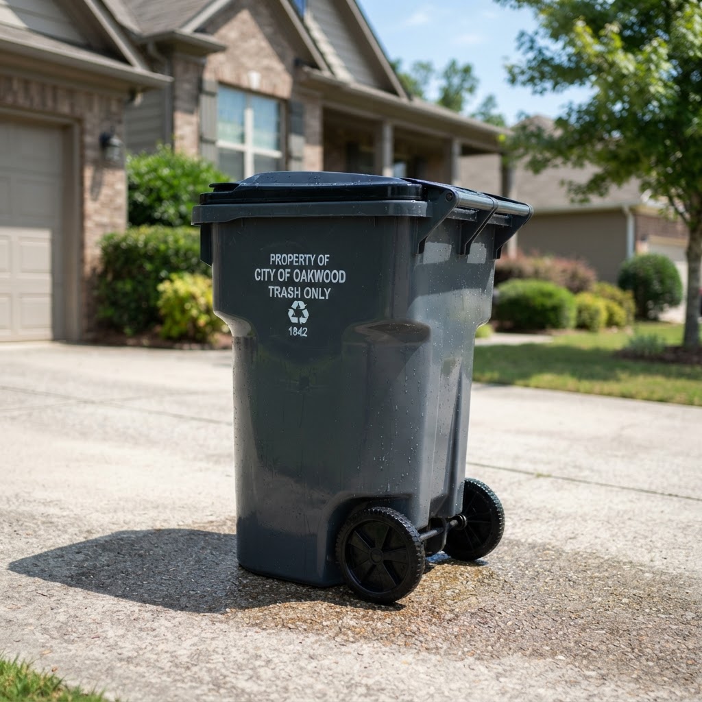 Clean trash can after cleaning