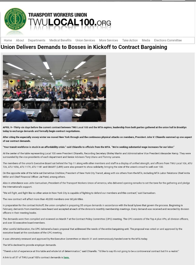 TWU Local 100 Contract Demands page 7