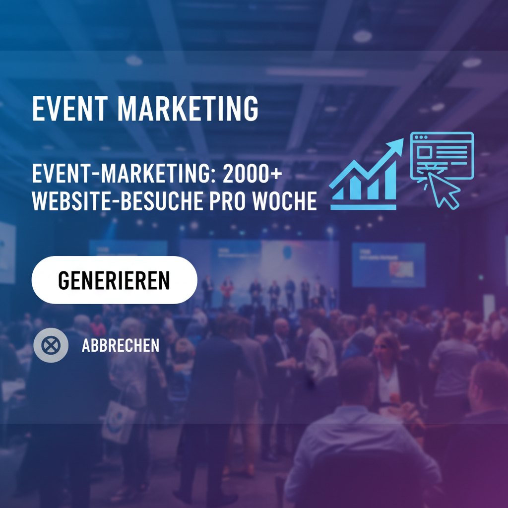 Event-Marketing: 2000+ Website-Besuche pro Woche